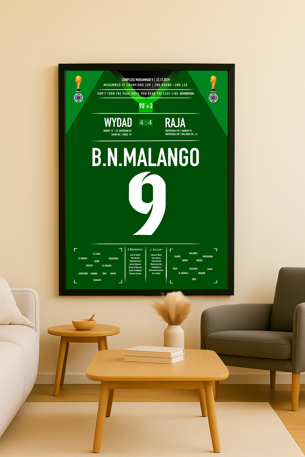 Poster Raja – Malango 2019 | Coupe Mohammed VI des Clubs Champions