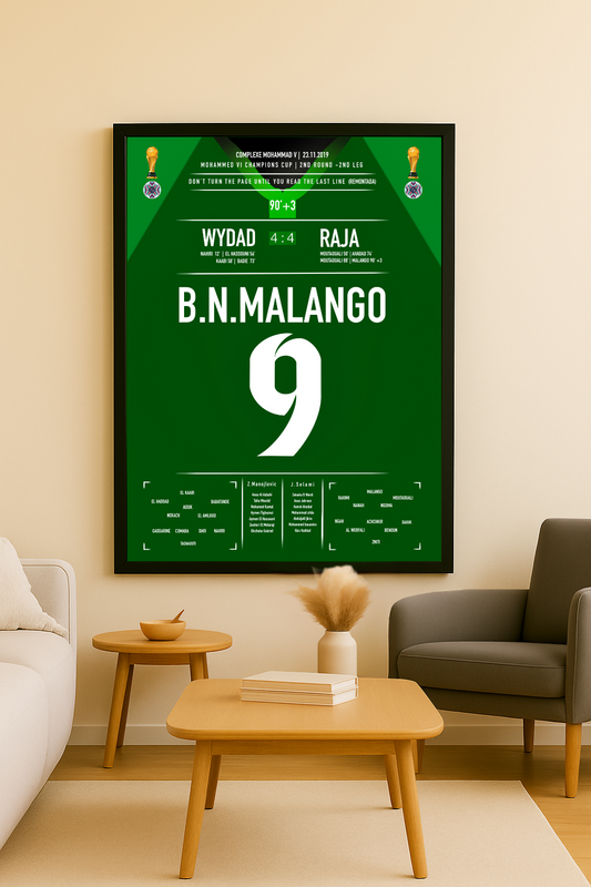 Poster Raja – Malango 2019 | Coupe Mohammed VI des Clubs Champions